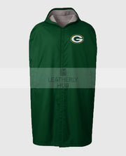 sideline cape green coat nfl 