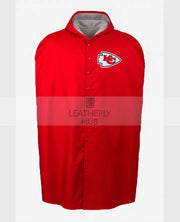 sideline cape red coat nfl