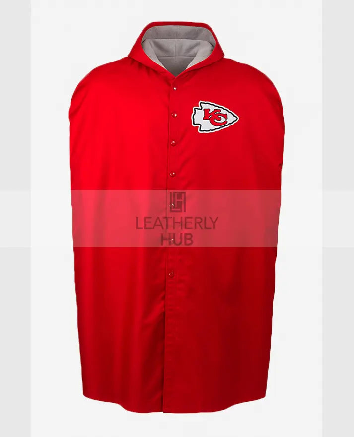 sideline cape red coat nfl