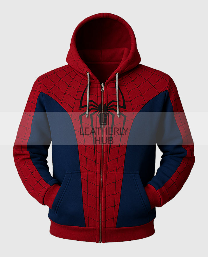 the amazing spider man zip up hoodie​