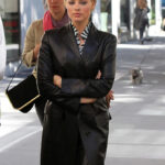 Margot Robbie Wolf Of Wall Street Leather Long Coat