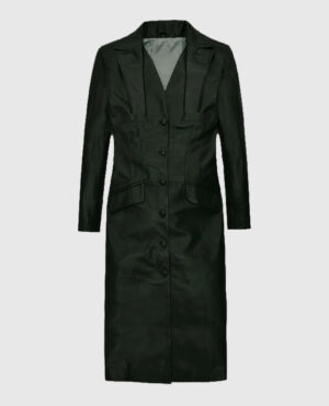 Chelsea Leather Long Coat