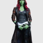 Zoe Saldana Guardians of the Galaxy Vol 2 Leather Coat