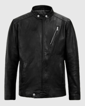 Motorad Black Biker Leather Jacket