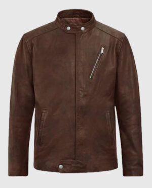 Motorad Spanish Brown Biker Leather Jacket