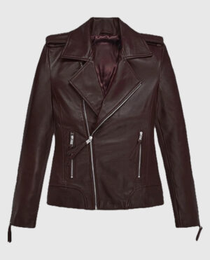 Burgundy Teenage Mutant Ninja Turtles 2 Megan Fox Jacket
