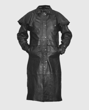 Leather Duster with Cape