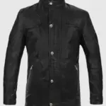 Men's Military Command Leather Jacket