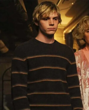 Tate Langdon Brown Stripe Sweater