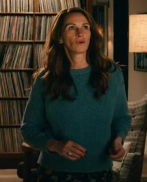 Julia Roberts Leave The World Behind 2023 Blue Sweater