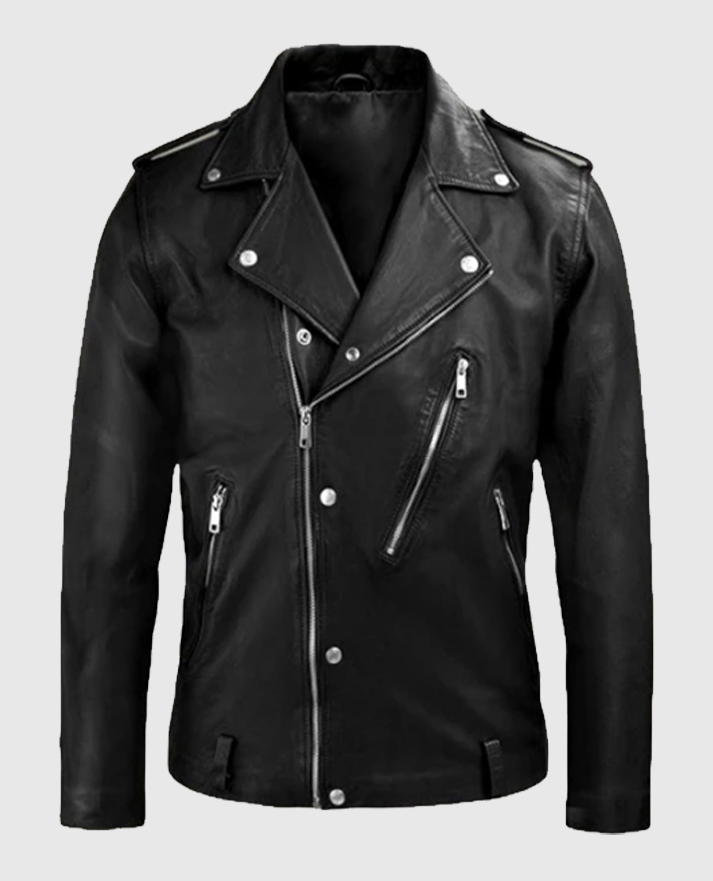Beast Black Biker Leather Jacket