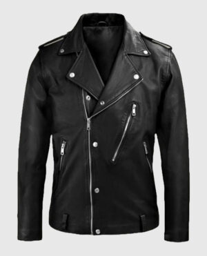 Beast Black Biker Leather Jacket