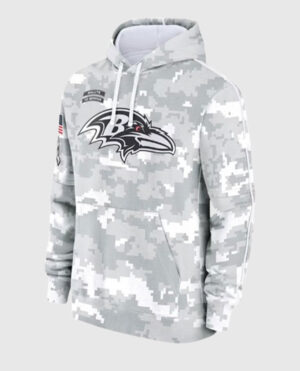Baltimore Ravens Salute To Service Camo 2024 Hoodie