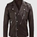 Men's Beast Brown Biker Style Leather Jacket