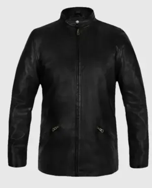 Men’s Slim Fit Black Leather Jacket