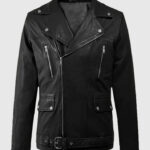 Dauntless Black Biker Leather Jacket