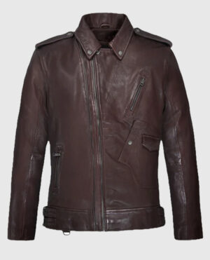 Falcon Burgundy Rider Leather Jacket