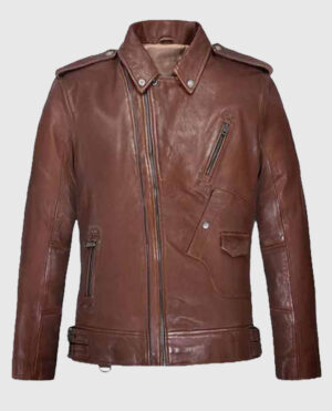 Falcon Tan Rider Leather Jacket