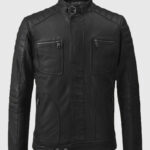 Firefly Moto Black Biker Leather Jacket