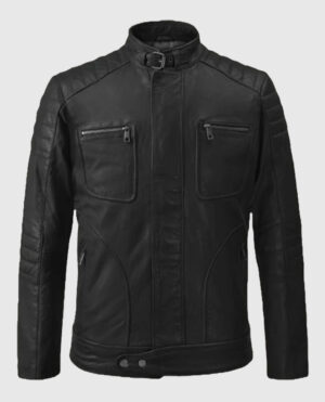 Firefly Moto Black Biker Leather Jacket