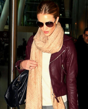 Rosie Huntington Leather Jacket