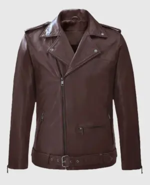 Rutland Burgundy Riding Leather Jacket