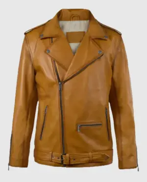 Rutland Caramel Brown Riding Leather Jacket