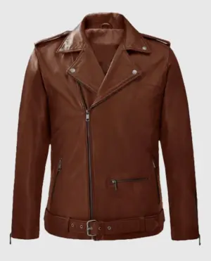 Rutland Tan Riding Leather Jacket
