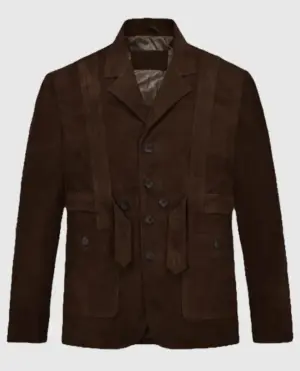 Safari Dune Suede Leather Blazer