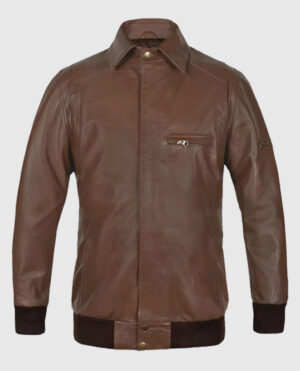 Hunter Bomber Leather Jacket