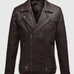 Ironwood Brown Biker Leather Jacket