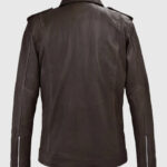 Beast Brown Biker Style Leather Jacket