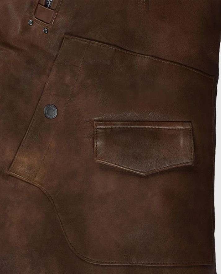 Falcon Brown Rider Leather Jacket