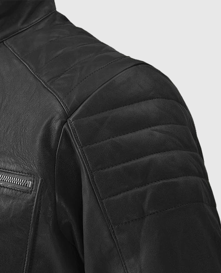 Firefly Moto Black Biker Leather Jacket