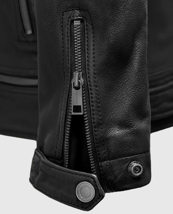 Ironwood Black Biker Leather Jacket