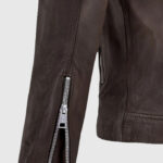 Beast Brown Biker Style Leather Jacket