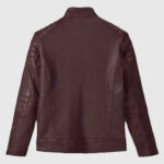 Firefly Moto Burgundy Biker Leather