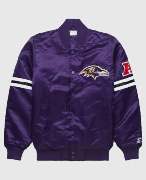 Baltimore Ravens Purple Bomber Jacket