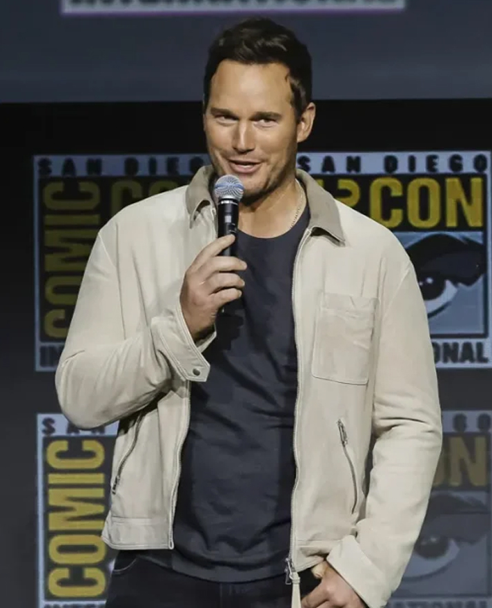 Chris Pratt Beige Cotton Jacket